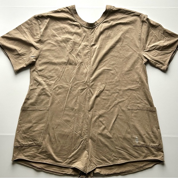 🍂NWOT Free People Hot Shot Tee Romper. Dark Tan. Size: Medium. - Picture 8 of 12